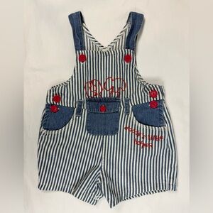 Vintage baby stripe overalls tools